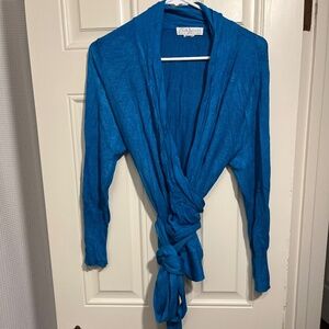 DVF silk wrap sweater